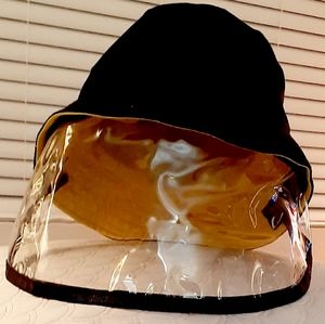 Rain hat with detachable face shield
